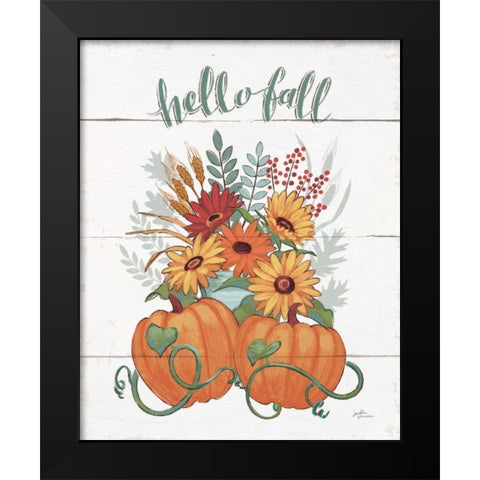 Fall Fun II Black Modern Wood Framed Art Print by Penner, Janelle