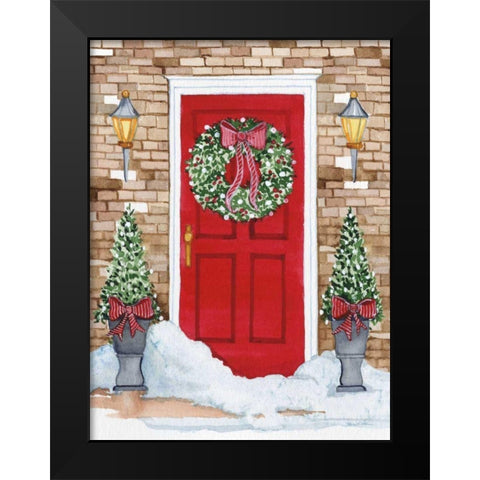 Night Before Christmas I Black Modern Wood Framed Art Print by McKenna, Kathleen Parr