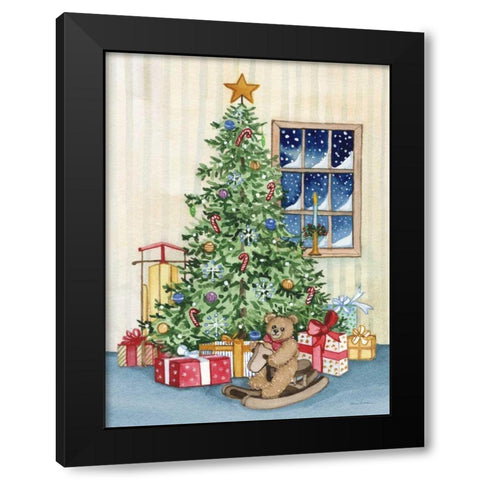 Night Before Christmas III Black Modern Wood Framed Art Print by McKenna, Kathleen Parr