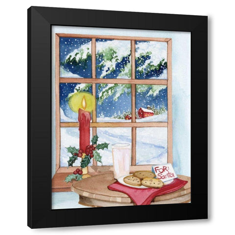 Night Before Christmas IV Black Modern Wood Framed Art Print by McKenna, Kathleen Parr