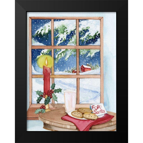 Night Before Christmas IV Black Modern Wood Framed Art Print by McKenna, Kathleen Parr