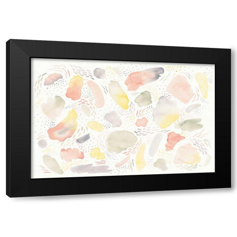 Meadow Breeze I Black Modern Wood Framed Art Print by Marshall, Laura