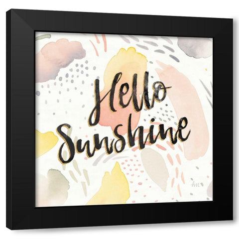 Meadow Breeze II Black Modern Wood Framed Art Print with Double Matting by Marshall, Laura