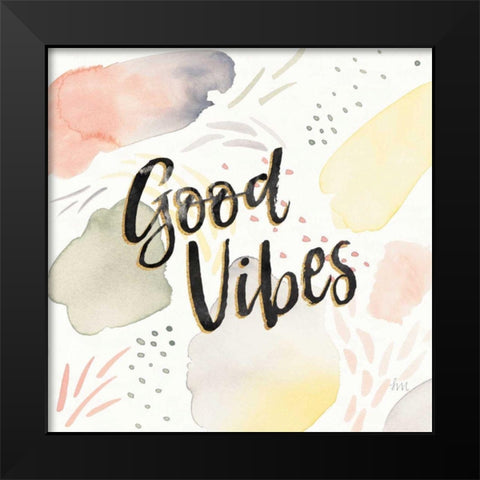 Meadow Breeze III Black Modern Wood Framed Art Print by Marshall, Laura