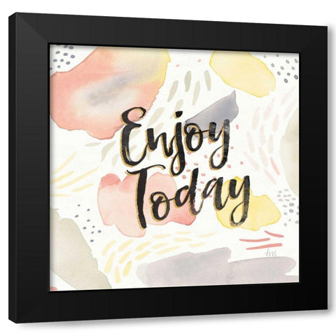 Meadow Breeze IV Black Modern Wood Framed Art Print by Marshall, Laura