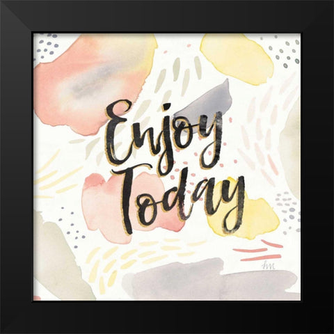 Meadow Breeze IV Black Modern Wood Framed Art Print by Marshall, Laura