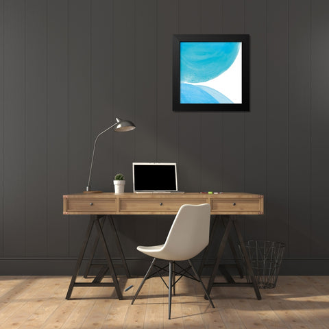 Pools of Turquoise II Black Modern Wood Framed Art Print by Rhue, Piper