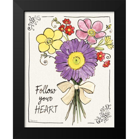 Sunny Bouquets II Black Modern Wood Framed Art Print by Grove, Beth