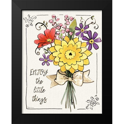 Sunny Bouquets IV Black Modern Wood Framed Art Print by Grove, Beth