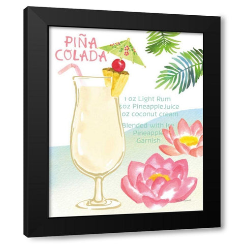 Tropical Getaway II Black Modern Wood Framed Art Print with Double Matting by Grove, Beth