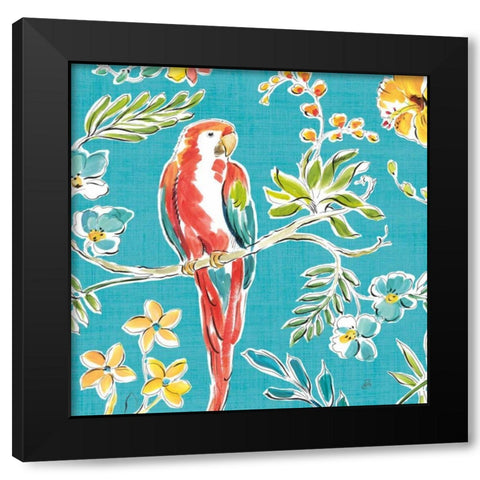 Tropical Oasis III Black Modern Wood Framed Art Print with Double Matting by Brissonnet, Daphne