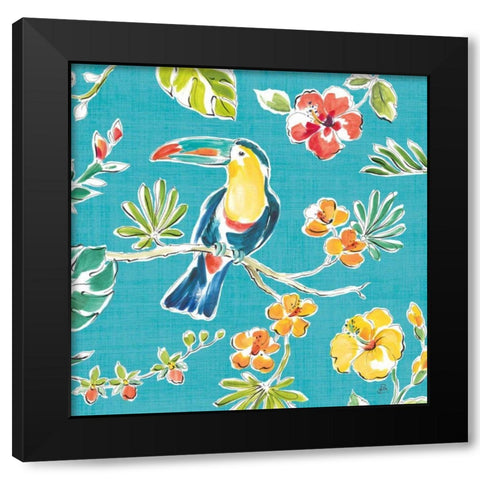 Tropical Oasis V Black Modern Wood Framed Art Print with Double Matting by Brissonnet, Daphne
