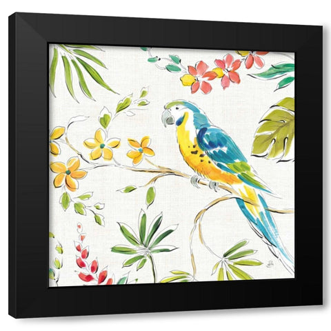 Tropical Oasis IV White Black Modern Wood Framed Art Print with Double Matting by Brissonnet, Daphne