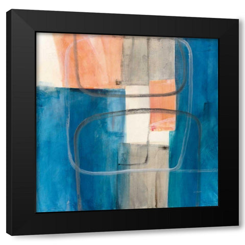 Passage II v2 Black Modern Wood Framed Art Print with Double Matting by Schick, Mike
