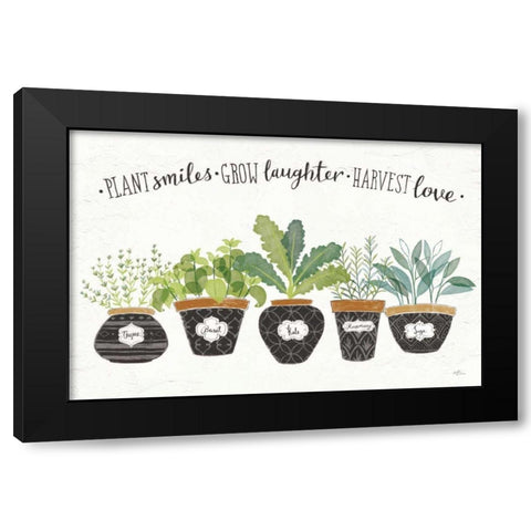 Fine Herbs I Black Modern Wood Framed Art Print with Double Matting by Penner, Janelle
