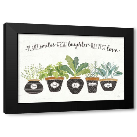 Fine Herbs I Black Modern Wood Framed Art Print by Penner, Janelle