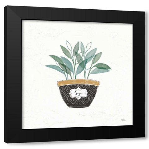 Fine Herbs VII Black Modern Wood Framed Art Print with Double Matting by Penner, Janelle