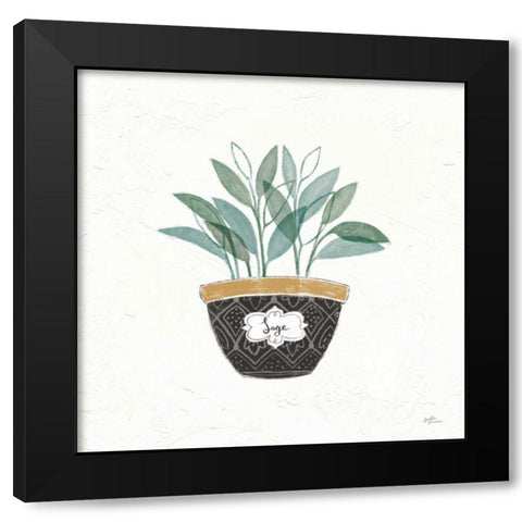 Fine Herbs VII Black Modern Wood Framed Art Print by Penner, Janelle