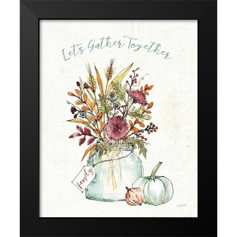 Festive Foliage III Black Modern Wood Framed Art Print by Tavoletti, Anne