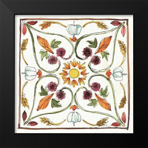 Festive Foliage VI Black Modern Wood Framed Art Print by Tavoletti, Anne