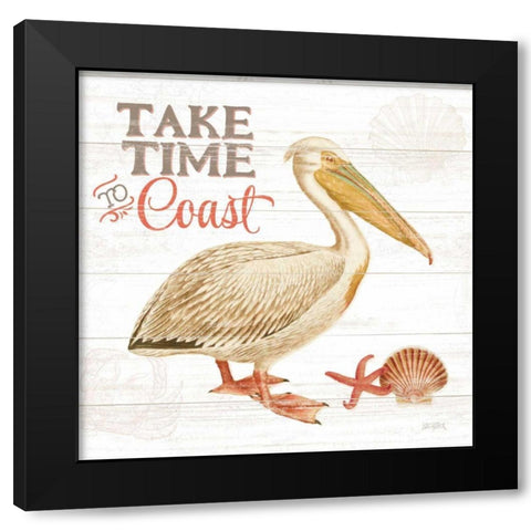 Bayside I Black Modern Wood Framed Art Print with Double Matting by Pertiet, Katie