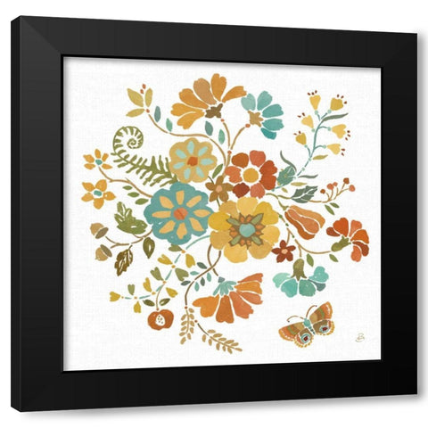 Autumn Impressions V Black Modern Wood Framed Art Print with Double Matting by Brissonnet, Daphne