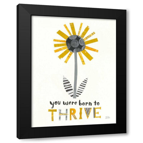 Bloom Boldly I Black Modern Wood Framed Art Print by Averinos, Melissa