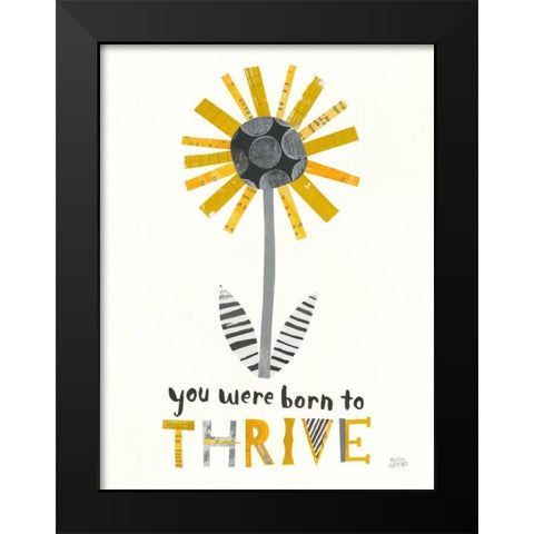 Bloom Boldly I Black Modern Wood Framed Art Print by Averinos, Melissa