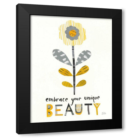 Bloom Boldly II Black Modern Wood Framed Art Print with Double Matting by Averinos, Melissa