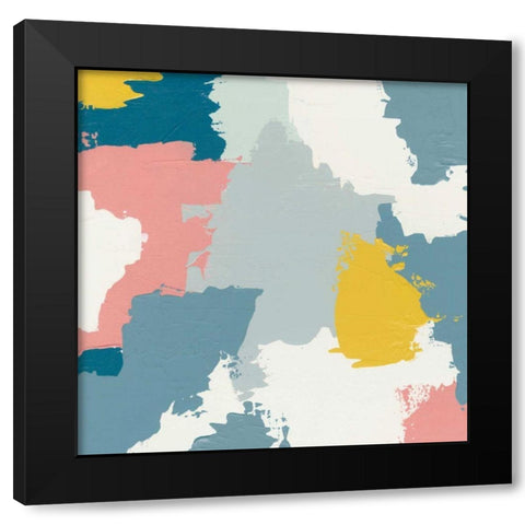 Happy II Black Modern Wood Framed Art Print by Hershey, Moira