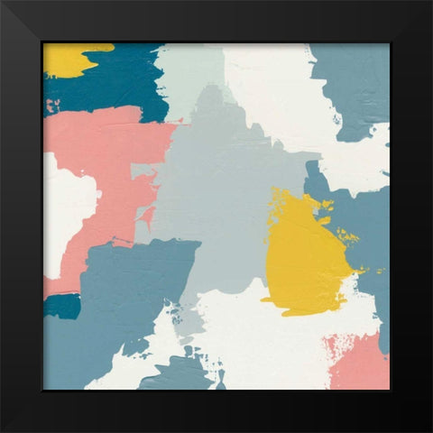 Happy II Black Modern Wood Framed Art Print by Hershey, Moira