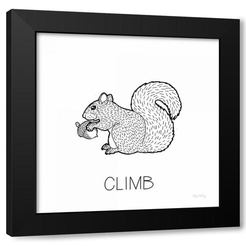 Color the Forest VIII Climb Black Modern Wood Framed Art Print by DeNeige, Elyse