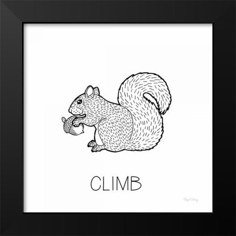 Color the Forest VIII Climb Black Modern Wood Framed Art Print by DeNeige, Elyse