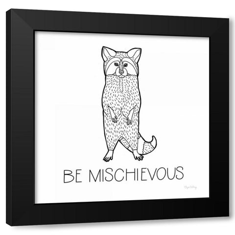 Color the Forest II Be Mischievous Black Modern Wood Framed Art Print by DeNeige, Elyse