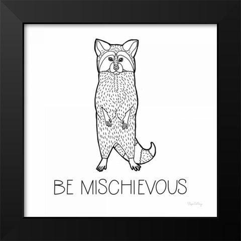 Color the Forest II Be Mischievous Black Modern Wood Framed Art Print by DeNeige, Elyse