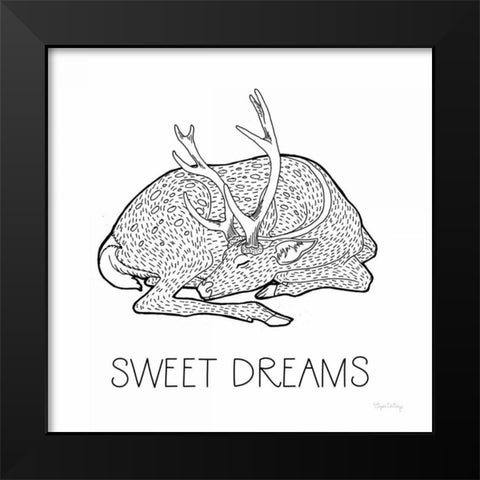 Color the Forest III Sweet Dreams Black Modern Wood Framed Art Print by DeNeige, Elyse