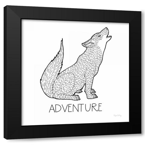 Color the Forest VI Adventure Black Modern Wood Framed Art Print with Double Matting by DeNeige, Elyse