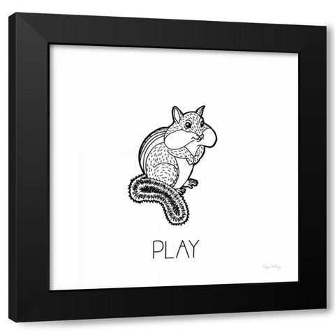 Color the Forest VII Play Black Modern Wood Framed Art Print by DeNeige, Elyse