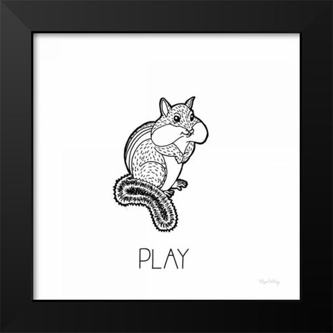 Color the Forest VII Play Black Modern Wood Framed Art Print by DeNeige, Elyse