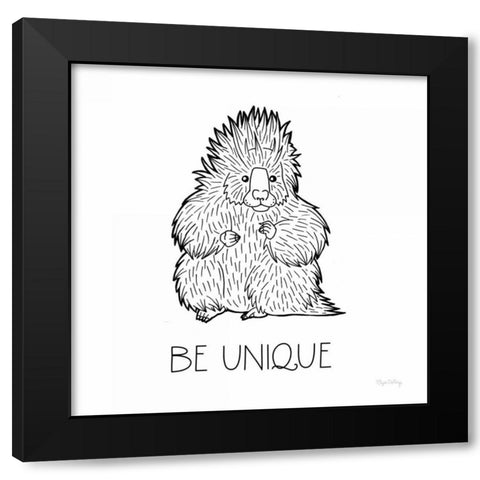 Color the Forest IX Be Unique Black Modern Wood Framed Art Print with Double Matting by DeNeige, Elyse