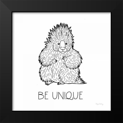 Color the Forest IX Be Unique Black Modern Wood Framed Art Print by DeNeige, Elyse