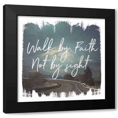 Wild Wishes III Walk by Faith Black Modern Wood Framed Art Print with Double Matting by Marshall, Laura