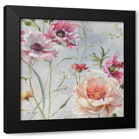Antique Garden III Black Modern Wood Framed Art Print with Double Matting by Audit, Lisa