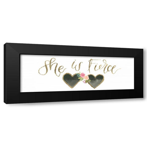 Girl Power VI v2 Black Modern Wood Framed Art Print with Double Matting by Jackson, Jenaya