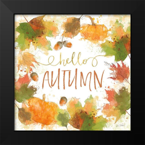 Harvest Splash I Black Modern Wood Framed Art Print by Pertiet, Katie