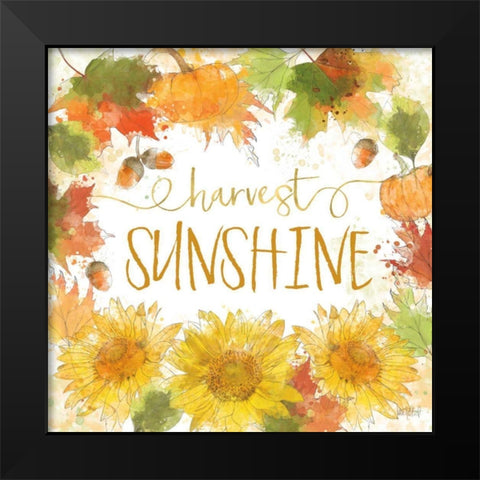 Harvest Splash III Black Modern Wood Framed Art Print by Pertiet, Katie