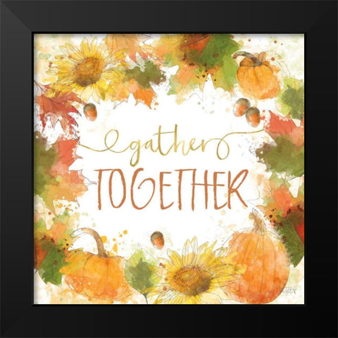 Harvest Splash IV Black Modern Wood Framed Art Print by Pertiet, Katie