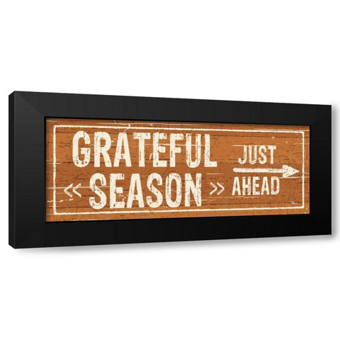 Harvest Signs III Black Modern Wood Framed Art Print with Double Matting by Pela Studio