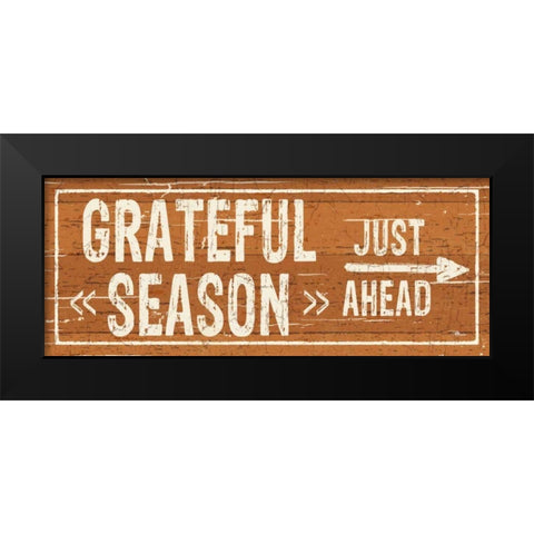 Harvest Signs III Black Modern Wood Framed Art Print by Pela Studio