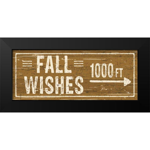 Harvest Signs V Black Modern Wood Framed Art Print by Pela Studio